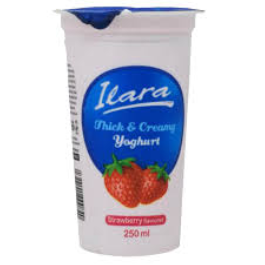 ILARA STRAWBERRY  YOGHURT CUP 250ML
